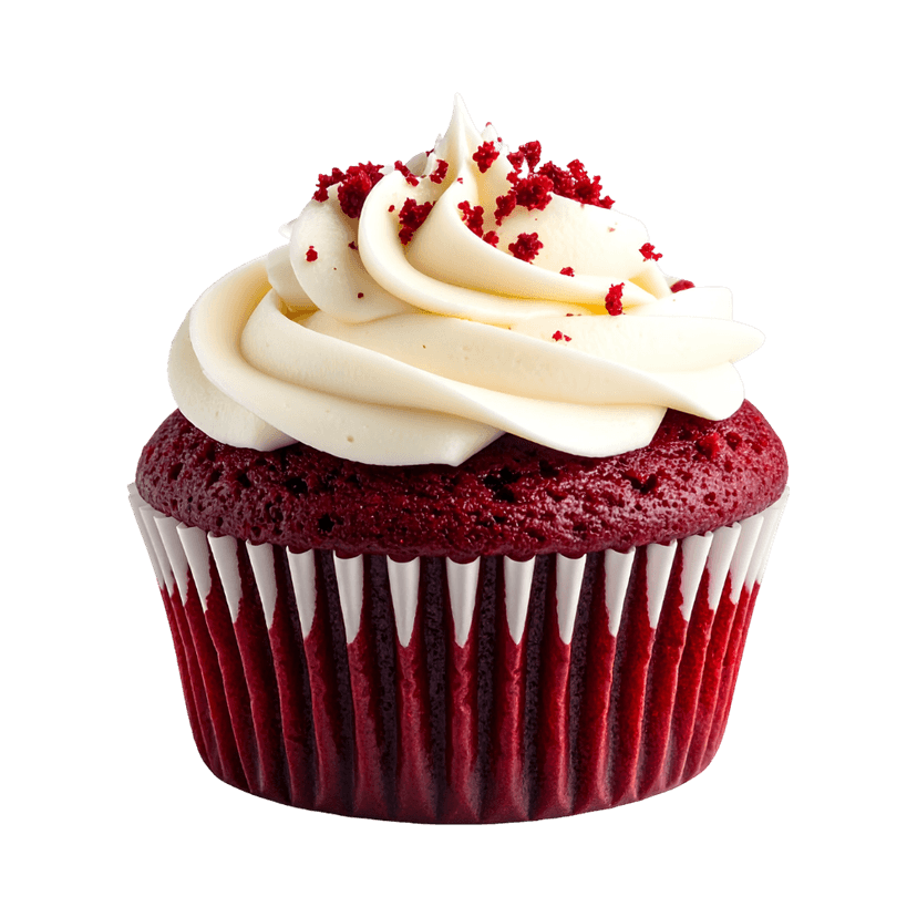Reduced sugar red velvet muffin