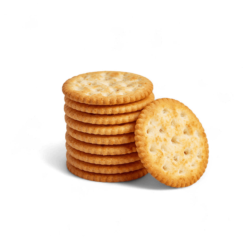 Reduced sugar crackers