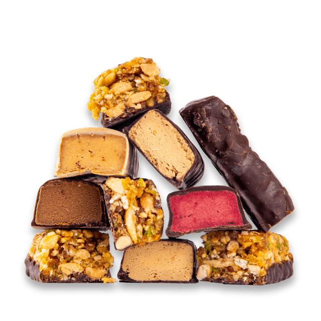 Assorted reduced sugar nutrition bars