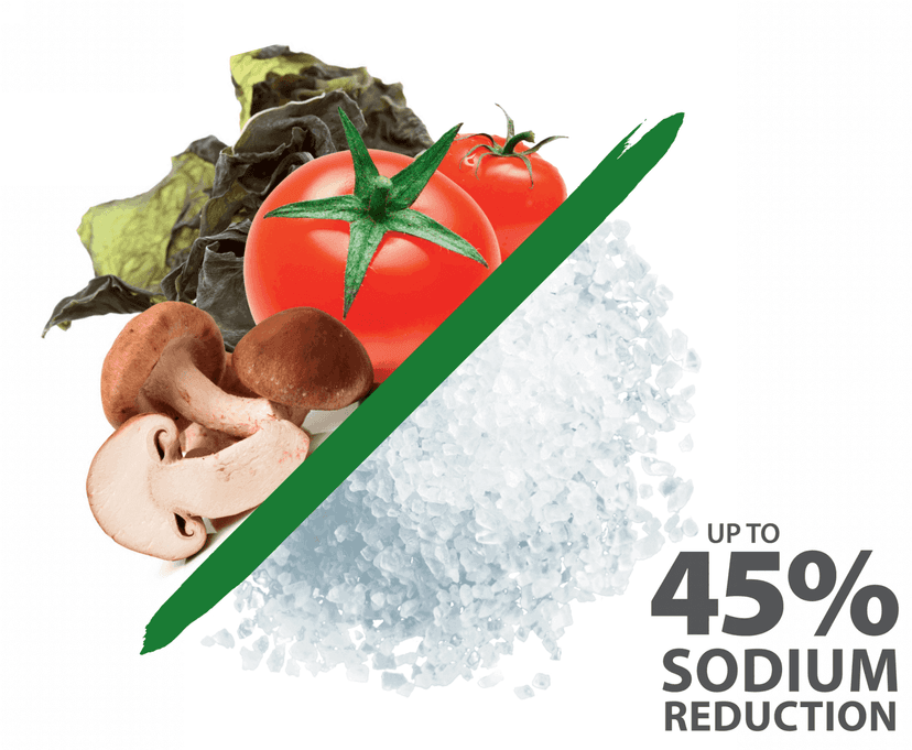 Up To 45% Sodium Reduction