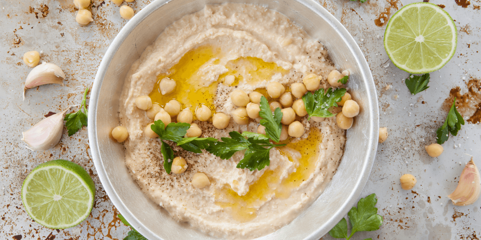 Hummus in a bowl