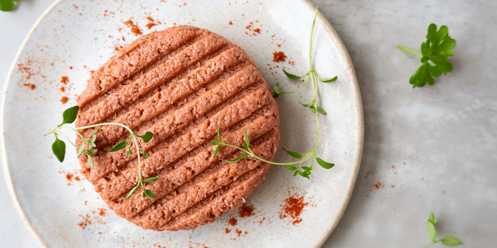 Alt protein meatless burger on a plate